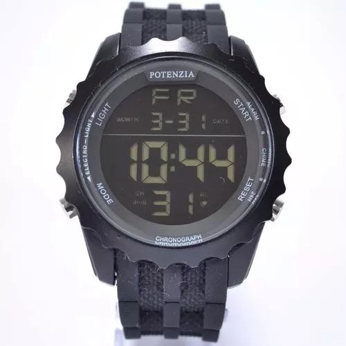 Relógio Original Masculino Potenzia Digital Cronômetro 18k