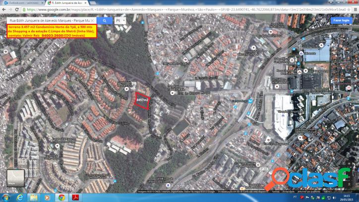 Terreno 3.457 m2, ZM, Campo Limpo / Horto do Ypê