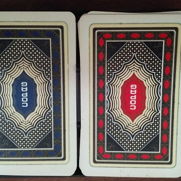 baralho antigo de plástico - copag - 110 cartas