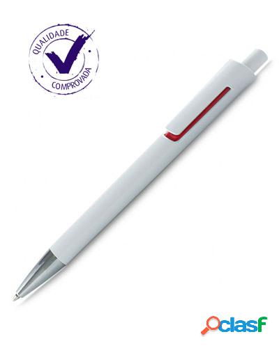 caneta branca personalizada
