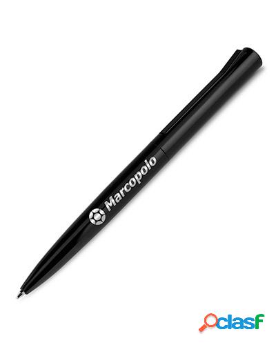 caneta esferográfica preta personalizada