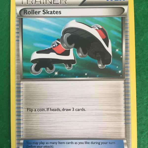 carta pokémon trainer roller skates