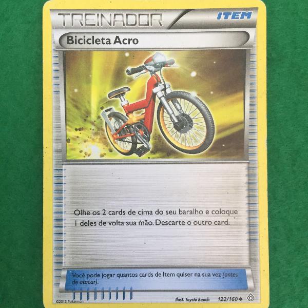 carta pokémon treinador bicicleta acro