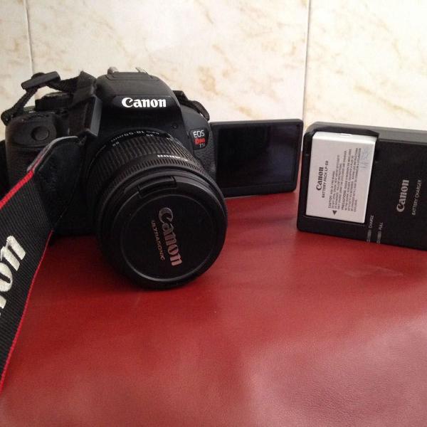 câmera canon t5i + lente 18-55 kit completo