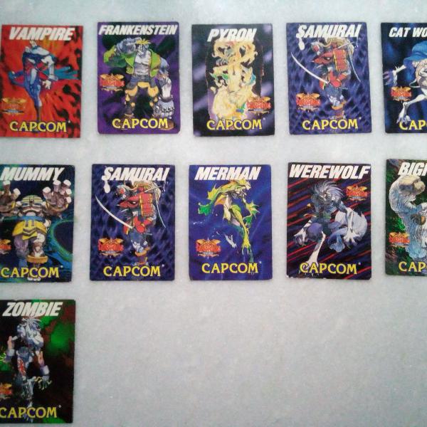 coleção de cards darkstalkers anos 90