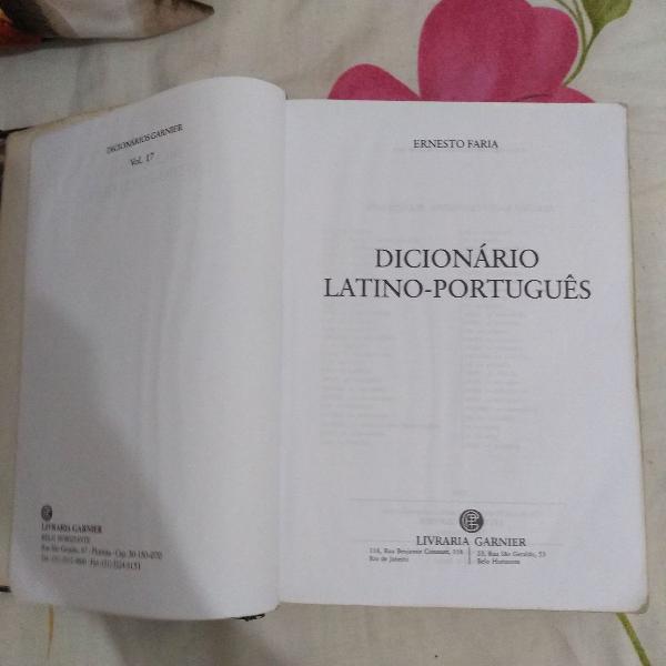 dicionário latim- português Ernesto Faria