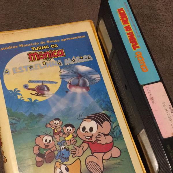 fita de vídeo turma da mônica vintage