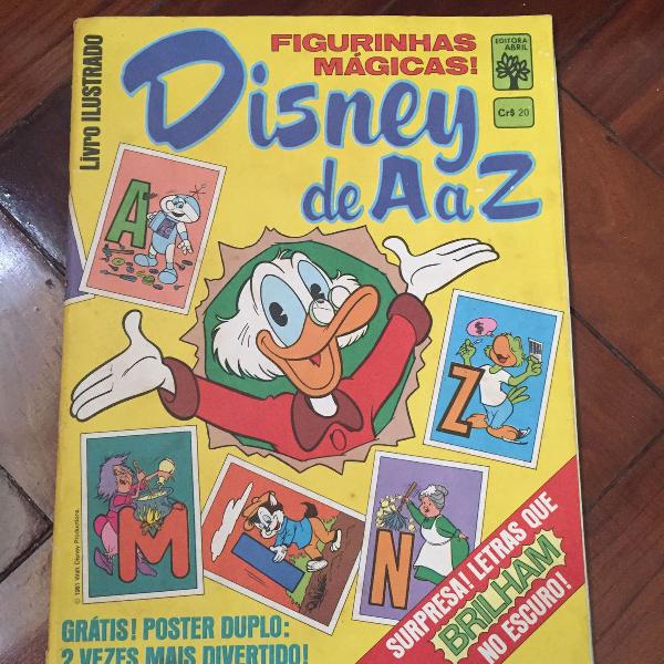 lbum de Figurinhas de 1981 - Disney de A a Z - Incompleto