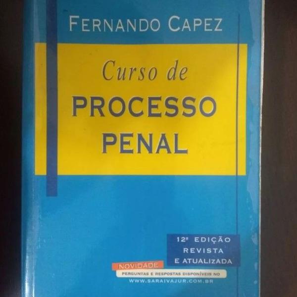 livro curso de direito processo penal