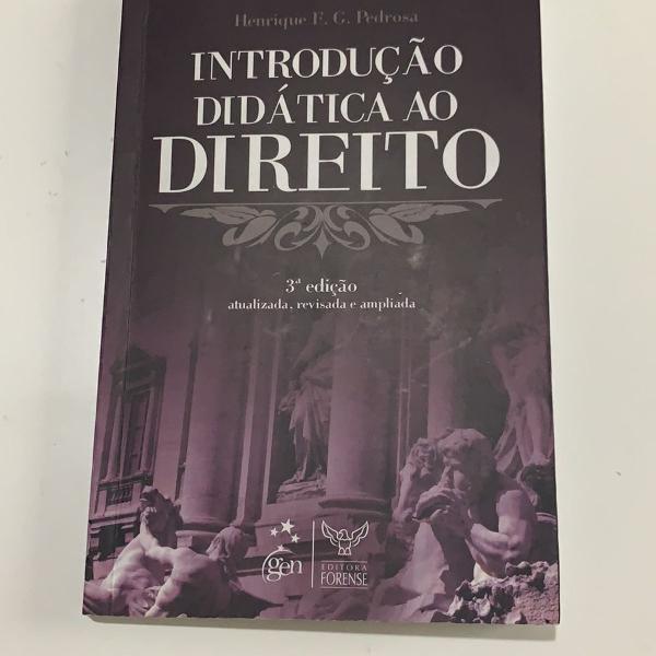 livro introdução didática ao direito