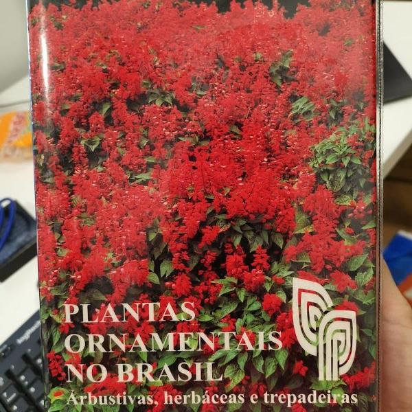 livro plantas ornamentais no brasil - arbustivas, herbáceas