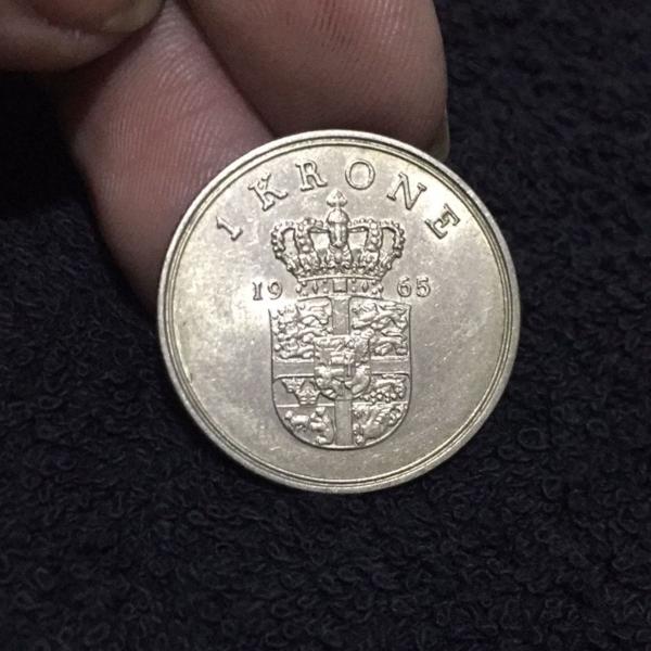 moeda 1 krone 1965