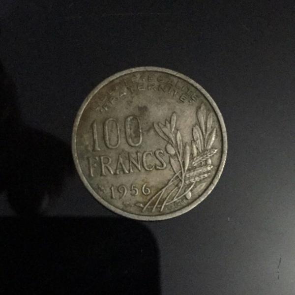 moeda 100 francs 1956 frança