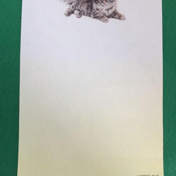 papel de carta - Gato