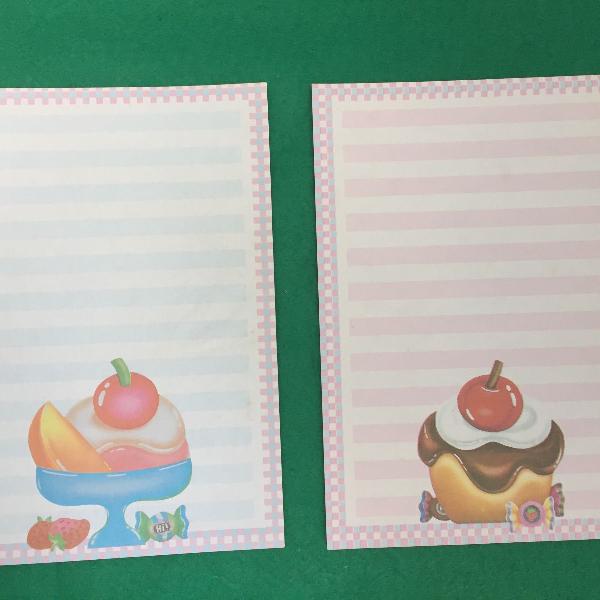 papel de carta - candy com borda