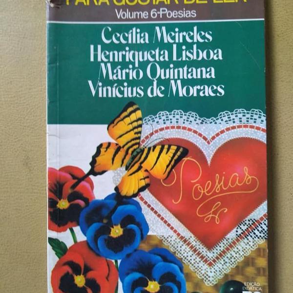 para gostar de ler - volume 6 - poesias - 1987 - ática