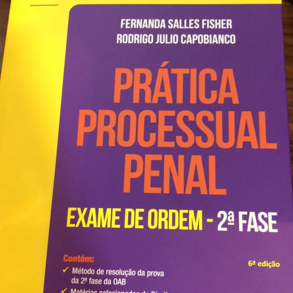 prática penal oab / dois livros de prática penal 2a fase