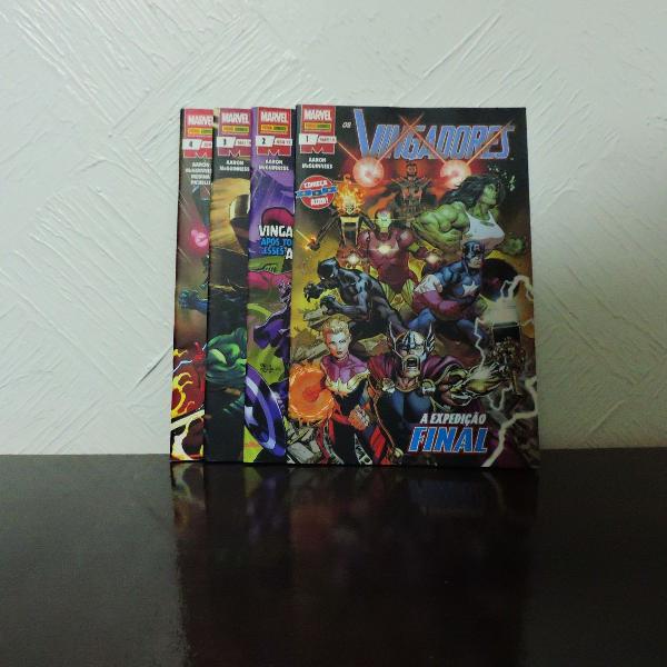 quadrinhos - os vingadores - edições 1,2,3 e 4