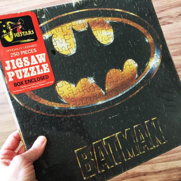 raro puzzle quebra-cabeça original batman lançamento filme