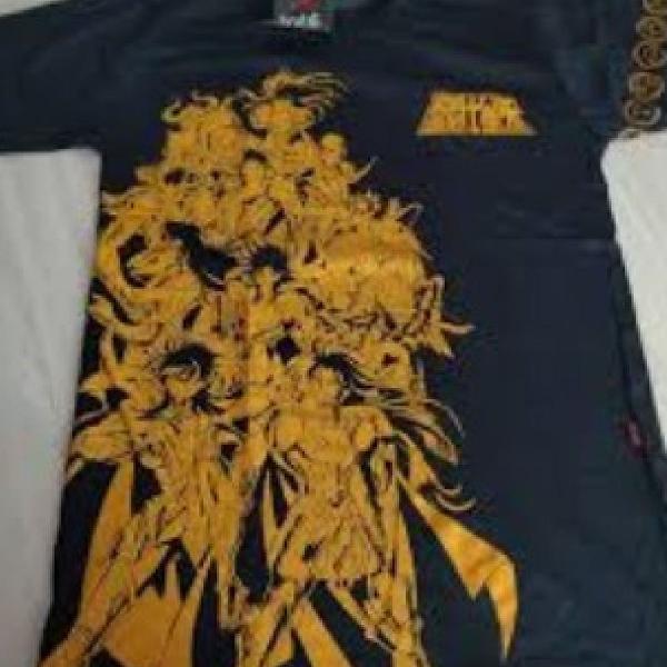 Camiseta Cavaleiros do Zodíaco (Cavaleiros de ouro)