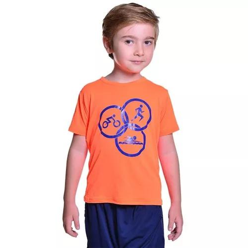 Camiseta Para Triathlon Infantil Proteção Solar Uv