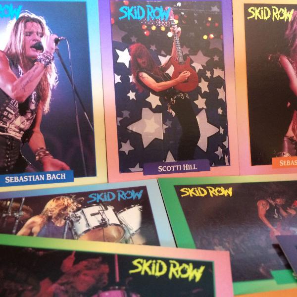 Coleção De Rock Cards Brockum Do Skid Row 17 Unidades