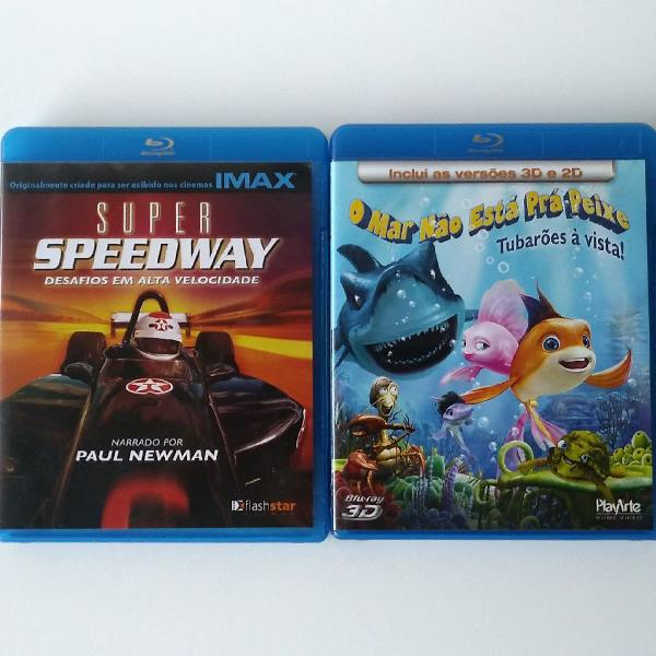 KIT BLU-RAY/SUPER SPEEDWAY E O MAR NÃO ESTÁ PRA PEIXE