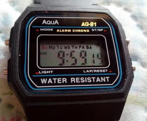 Relógio Digital Aqua Á Prova D'agua