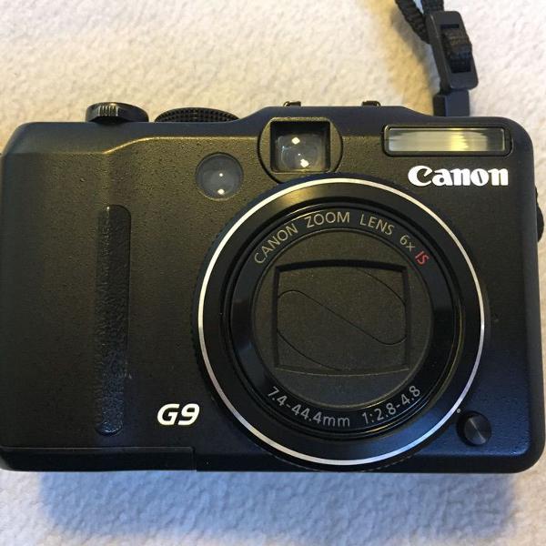 câmera canon g9 - com 2 bateria e capinha