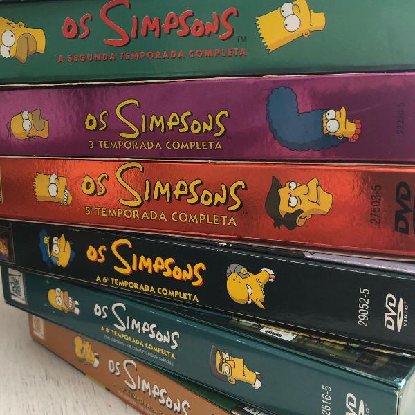 coleção parcial de "os simpsons" (7 boxes)