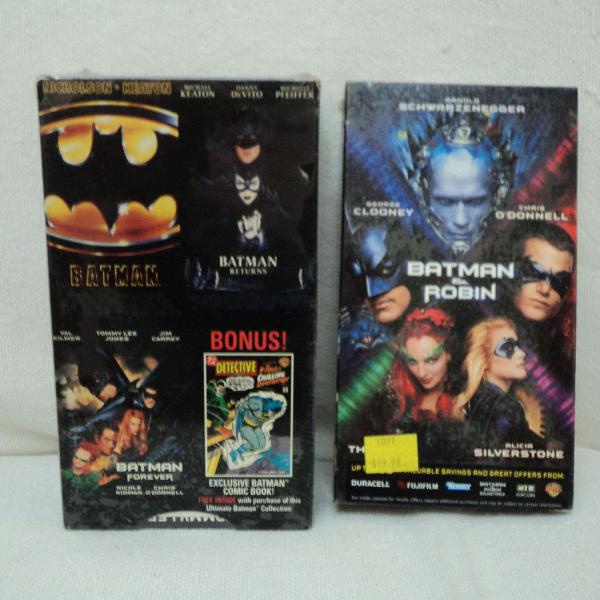 filmes batman anos 1990 vhs importados lacrados