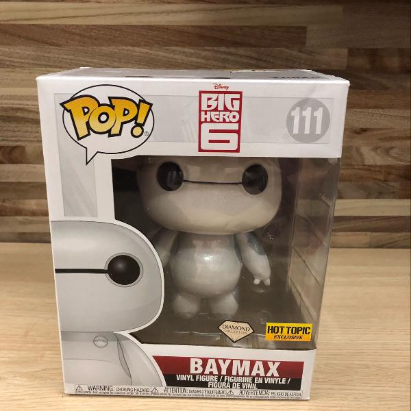 funko pop 6 baymax diamond exc hot topic - disney