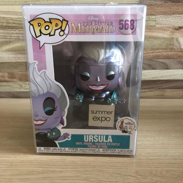 funko pop original ursula metallic exc d23 expo - disney +