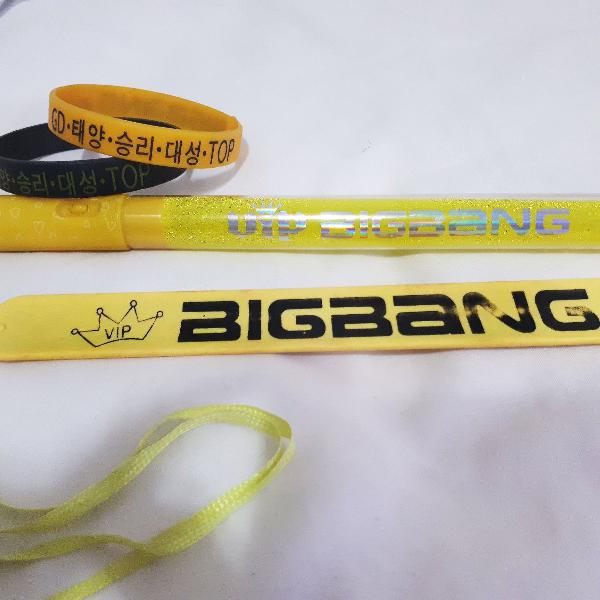 kit bigbang vip kpop light stick e pulseiras