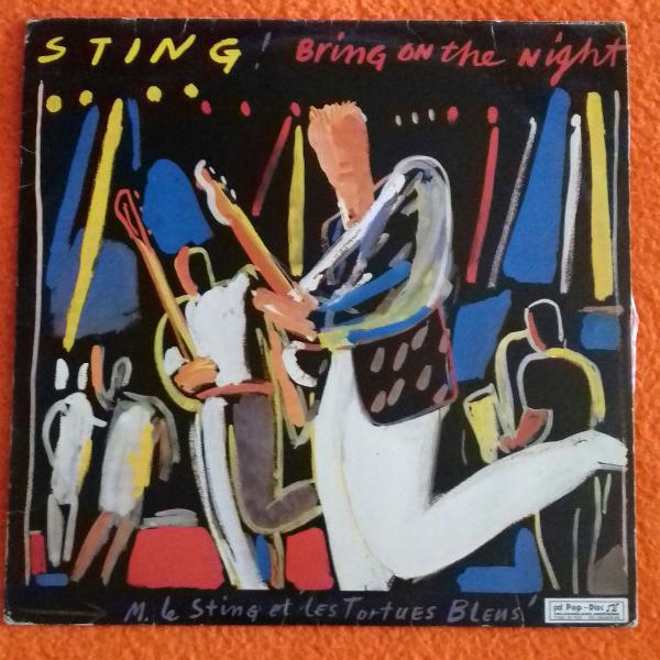 lp - disco de vinil - sting(bring on the night