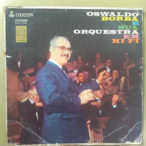 lp - oswaldo borba e sua orquestra em hi-fi - odeon - raro!