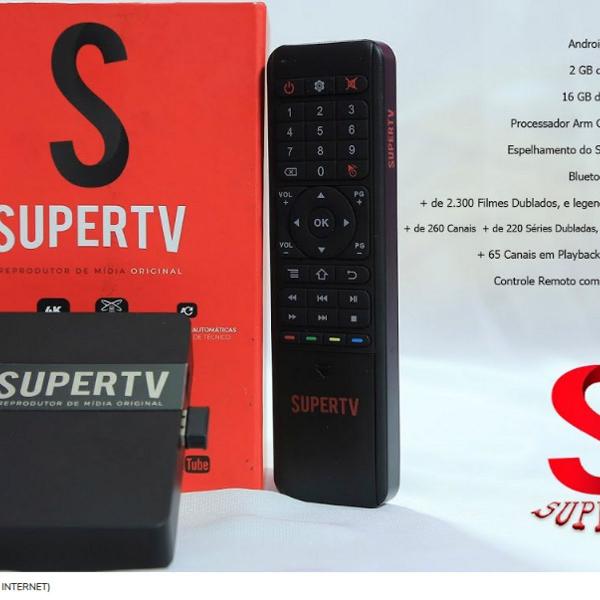 receptor super tv red 4k - somente internet