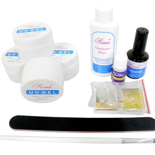 Kit Para Unhas De Acrigel Manicure Pedicure Molde Adesivo