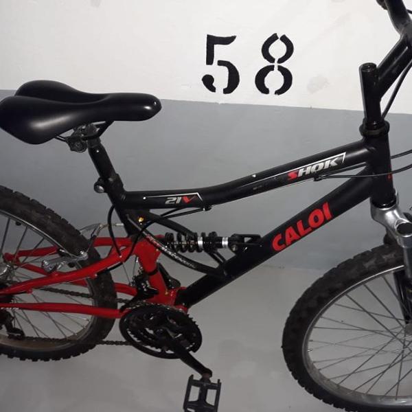 bicicleta caloi shok 21 marchas aro 24