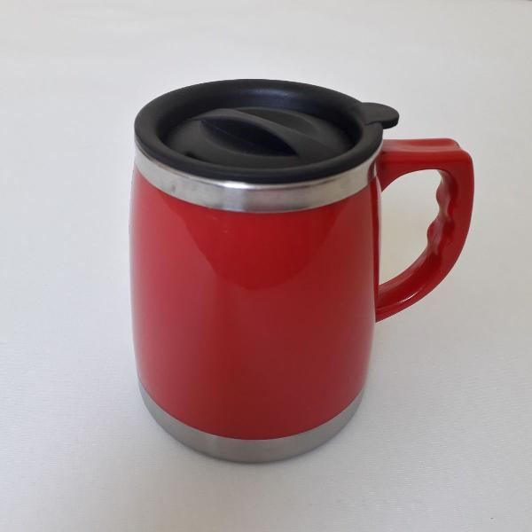 caneca térmica vermelha - pouco usada