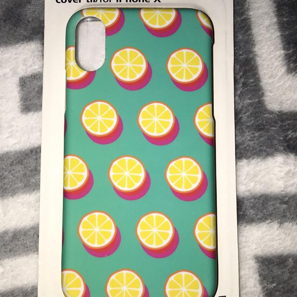 capa de iphone x importado limão