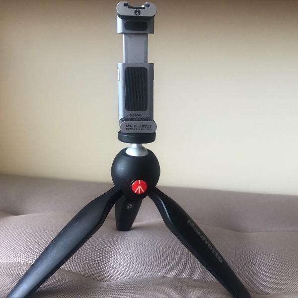 mini tripé manfrotto