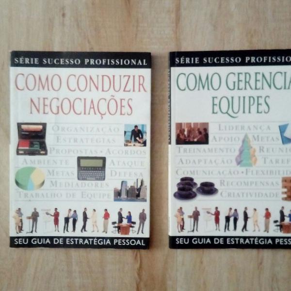 2 livros Como gerenciar equipe como conduzir negociações
