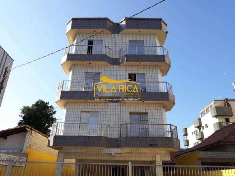 Apartamento com 1 dorm, Ocian, Praia Grande - R$ 110 mil,
