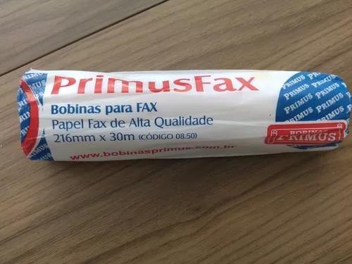 Bobina Para Fax Papel 216mm X 30 M - 06 Rolos