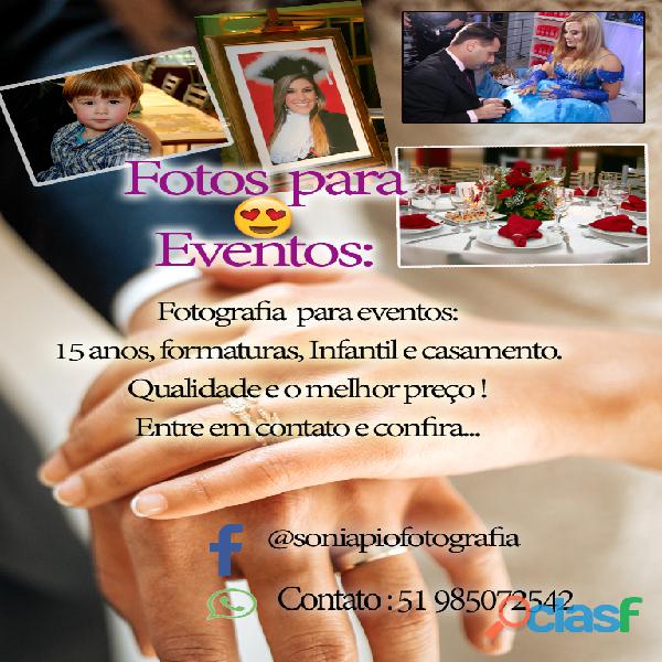 Fotos para eventos.