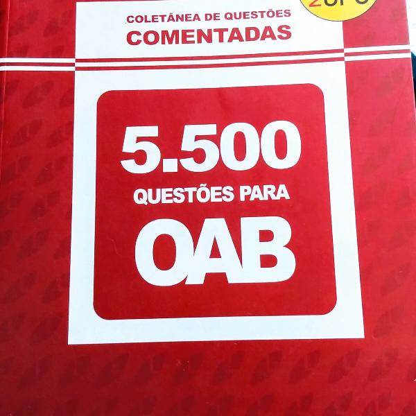 Livro para estudo OAB 5.500 questões