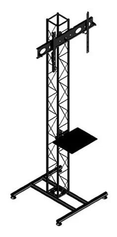 Pedestal Para Tv De Chão - Suporte Tv Piso Torre Treliçada