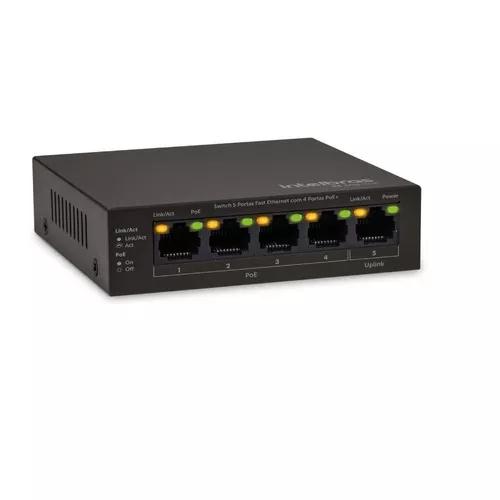 Switch Desktop 5 Portas Fast Ethernet C/ 4 Portas Poe Sf 500