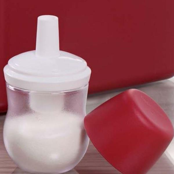 açucareiro dosador allegra 200 ml tupperware vermelho